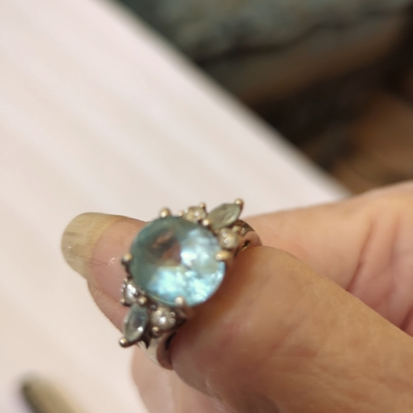 Aquamarine Silver ring - Picture 5 of 5